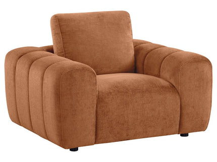 Burnett 4-piece Chenille Upholstered Sofa Set Burnt Orange