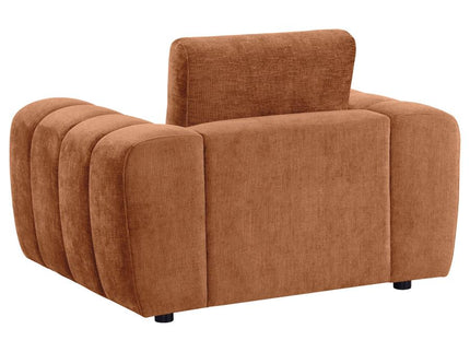 Burnett 4-piece Chenille Upholstered Sofa Set Burnt Orange