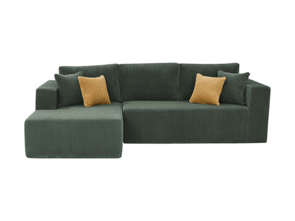 L - Shape Full Compressed Upholstered Sectional