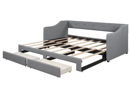 Upholstered Daybed With 2 Drawers