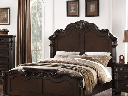 3 Piece Bedroom Set, Majestic Formal Bed With 2 Nightstands
