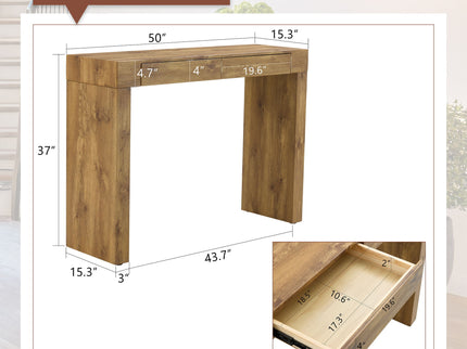 Elegant Bar Table With 2 Drawers