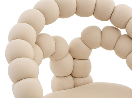 Puffy Bubble, Ball Chain Accent Chair With 5 Claw Casters