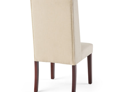 Sophisticated Tufted Dining Chair With High Back Design