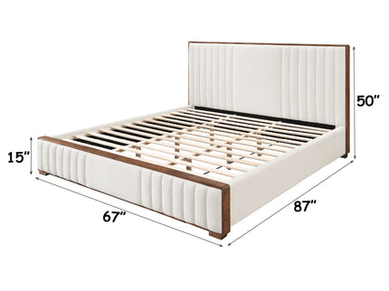 Kaleea - Queen Bed - Beige
