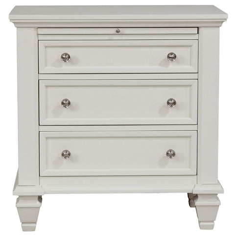 Cortina - 4 Piece Queen Bedroom Set With Ornate Panels And Storage - Cream White