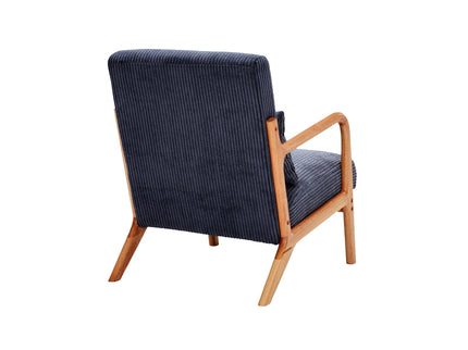 Accent Arm Chair With Pillow Upholstered