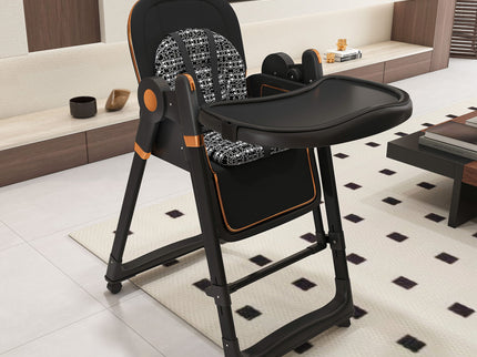 Convertible Baby High Chair To Rocker With 5 Point Harness