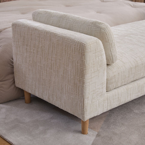 Modern Upholstered End Of Bed Bench With Armrests