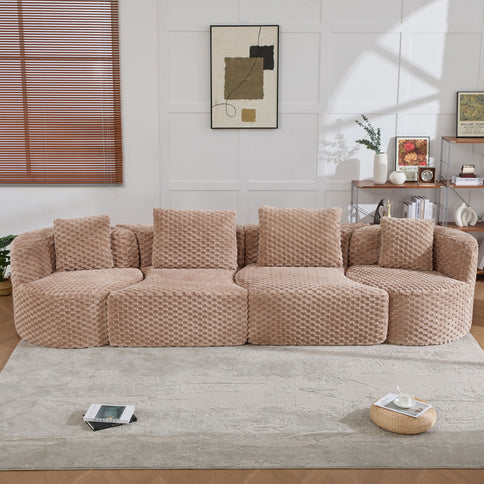 Modular Sectional Sofa With Free Combination Design