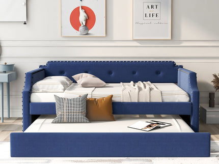 Upholstered Daybed With Trundle