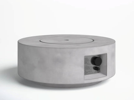 Reinforced - Propane Gas Outdoor Fire Pit Table With Lid