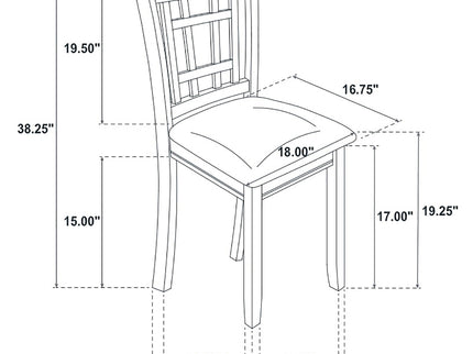 Lattice Back Side Chairs (Set of 2)
