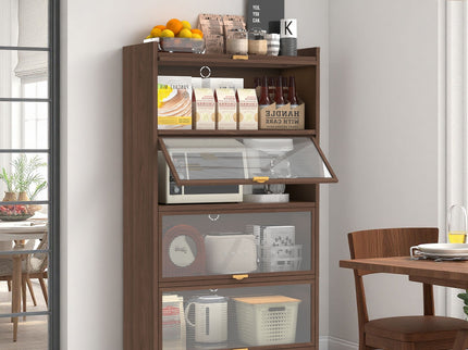 Flip Doors Cabinet, With Ample Storage Space