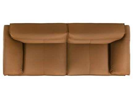 Buxton 2-piece Leather Upholstered Sofa Set Orange