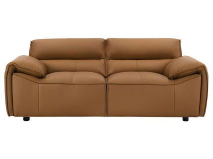 Buxton 2-piece Leather Upholstered Sofa Set Orange