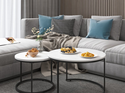 Round Nesting Coffee Table (Set of 2)
