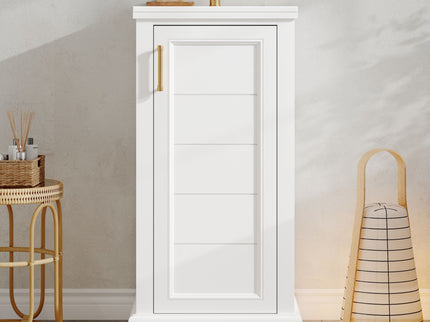 Bathroom Vanity With Sink, Soft Close Door, Adjustable Shelf, Freestanding Single Unit - White