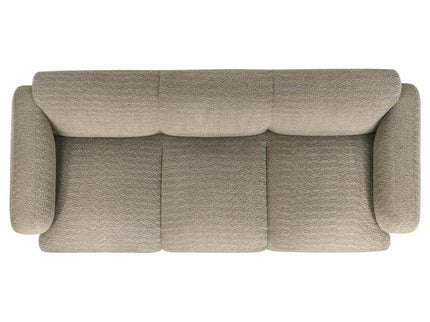 Dorset 2-piece Upholstered Round Track Arm Sofa Set Brown