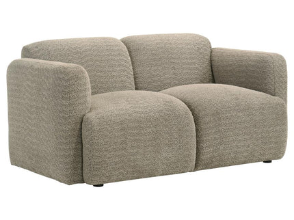 Dorset 2-piece Upholstered Round Track Arm Sofa Set Brown