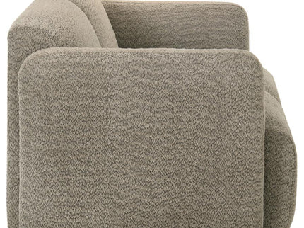 Dorset 2-piece Upholstered Round Track Arm Sofa Set Brown