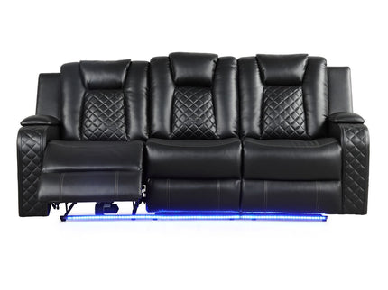 Benz - Power Recliner Set With LED Lighting And USB Charging