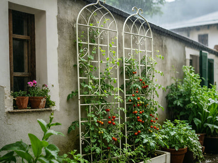 Metal Garden Rustproof Trellis For Climbing Plants Outdoor Flower Support