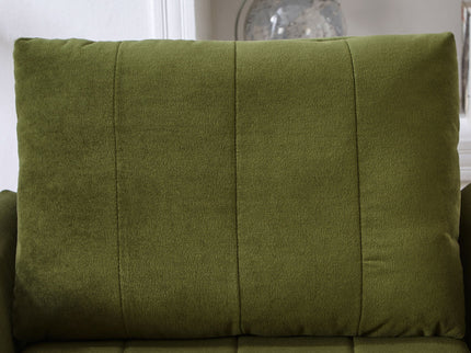 Upholstered Convertible Sleeper Sofa With 5 Position Backrest, Side Pockets, Storage