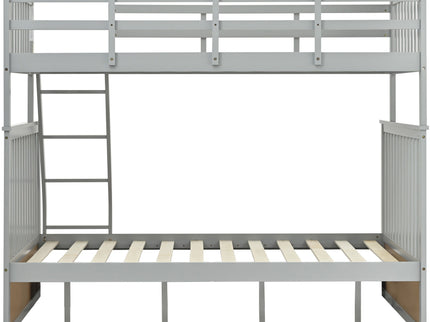 Bunk Bed With Ladder, And Safety Guard Rails