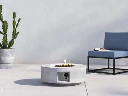 Reinforced - Propane Gas Outdoor Fire Pit Table With Lid