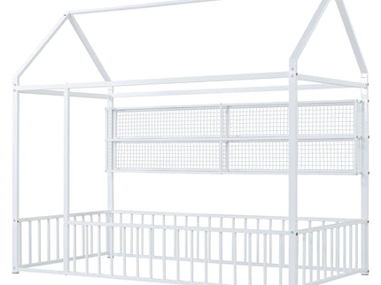 House Frame With Fence And Shelves