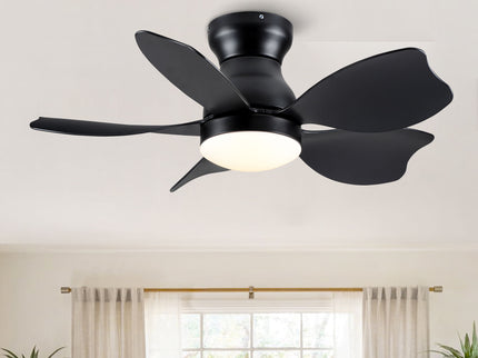 Low Profile Flush Mount Ceiling Fan With Light