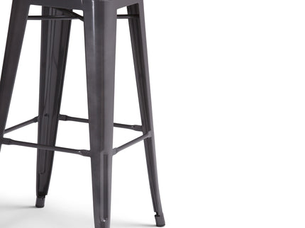 Rayne - Curved Back Metal Stool (Set of 2)