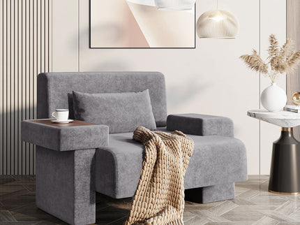 Modern Oversized Armchair With Soft Cushion For Living Room