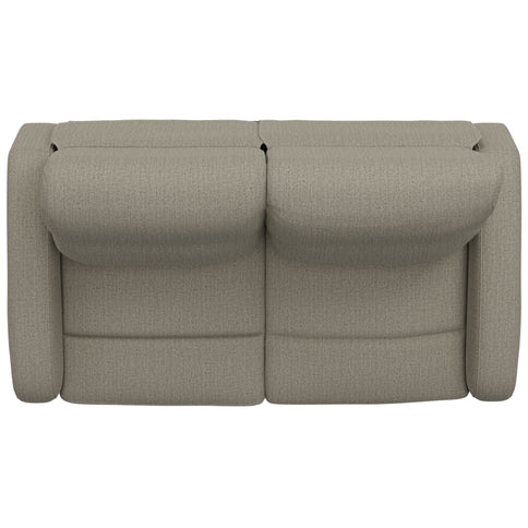Manual Reclining Loveseat With Dual Seating Support For Living Room