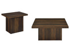 Dark Brown / 2 Pc. Coffee Table, End Table
