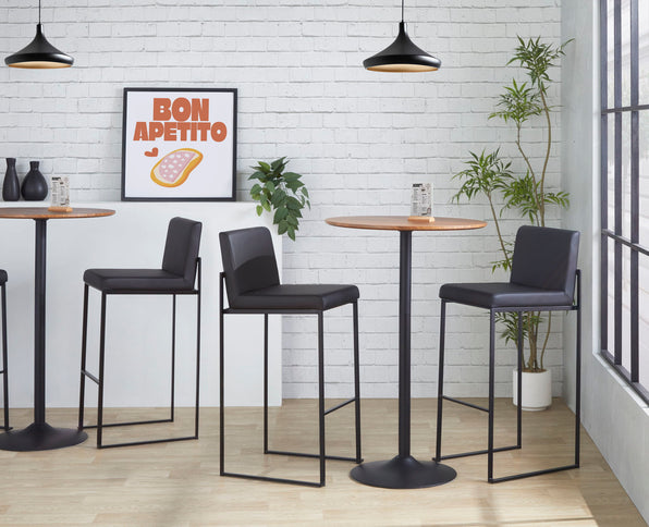 Fuji - Contemporary High Back Barstool Elegant Design