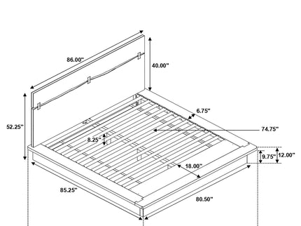Mallory - Platform Bed With Exposed Joinery