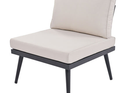 Modern Outdoor Sectional Sofa Set With Nesting Coffee Tables