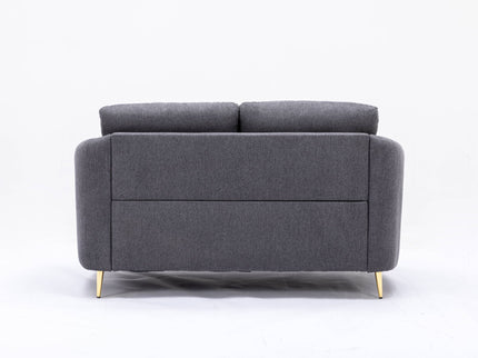 Yuina - Linen Loveseat - Gray