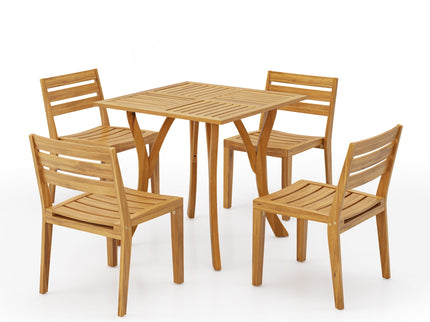 Outdoor 5 Pieces Dining Set - Teak