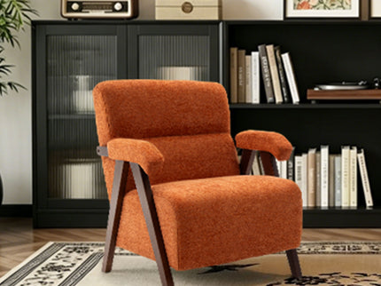 Modern Accent Chair With Tufted Armchair For Reading Room