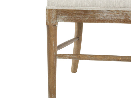 Classic Retro Dining Chair (Set of 2) With Rattan Backrest - Dark Brown / Beige