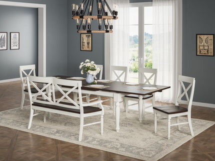 Mountina - Bench - Brown / White