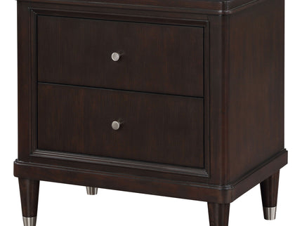 Niguel - 2 Drawer Nightstand With Felt Lined Top Drawer - Brown