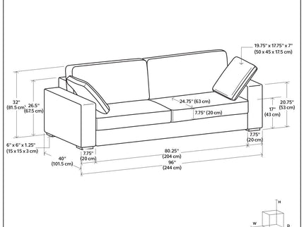 Charlie - Deep Seater Sofa