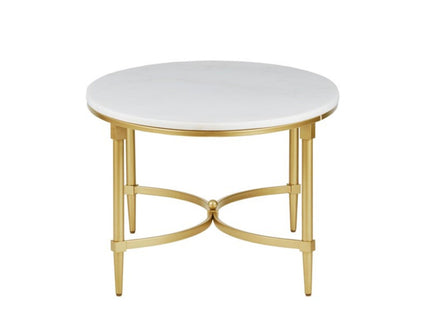Bordeaux - Coffee Table - White / Gold