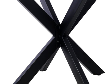 Spider Shaped Steel Table Legs, Metal Dining Table Frame, Heavy Duty Box Section Table Base - Black