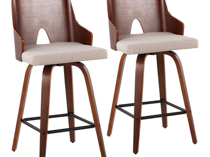 Ariana - Mid Century Modern Counter Stool (Set of 2)