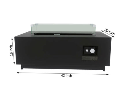 Modern Design Outdoor Fire Pit Table With Cover